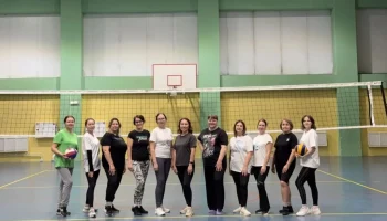 Третья тренировка по волейболу прошла в Лидере